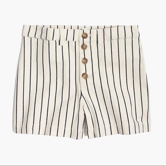 Madewell high Rise Emmett Button-Front Stripe Shorts Size 30 - Picture 13 of 13
